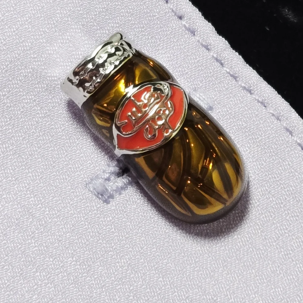 Brown Cuban Cigar Men’s Novelty French Cufflinks Silver Plated Bullet Back Gift